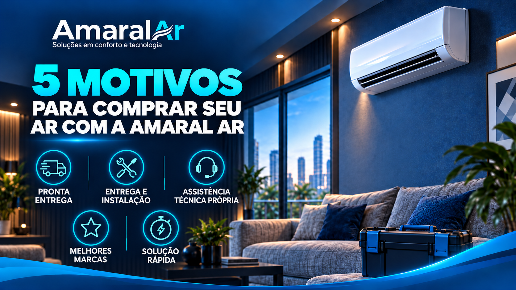 Cinco motivos para comprar seu ar com a Amaral AR