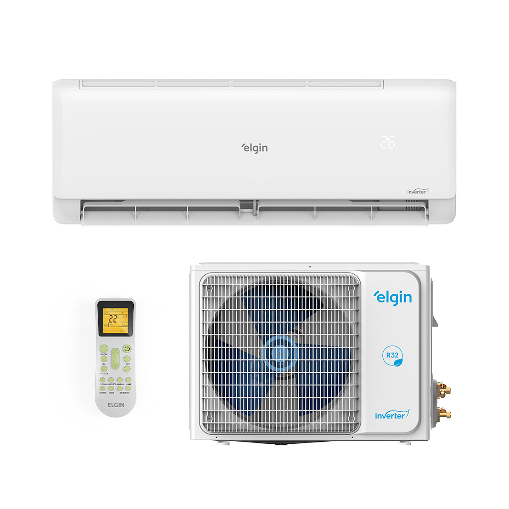 Ar Condicionado Split Hi Wall - Inverter R-32 - Elgin - Eco III - WiFi - 9.000 BTUs - Frio - 220V Monofásico